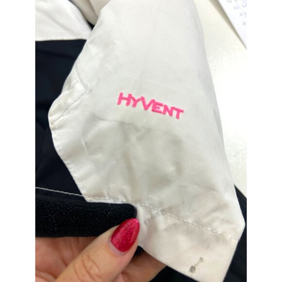 North Face Girls’ Winter Jacket XL 18  Black Pink White Hooded 2 in 1 Insulated - Picture 7 of 15